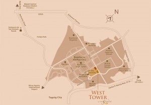 West Tower Serendra Map